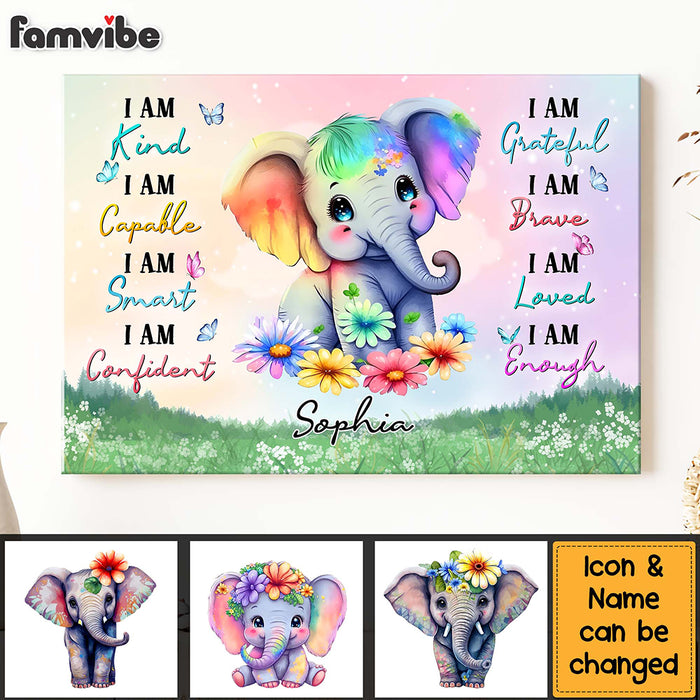 Personalized Daughter Granddaughter Affirmations Canvas 25539 1