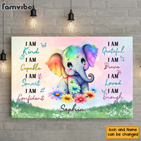 Personalized Daughter Granddaughter Affirmations Canvas 25539 thumb 1