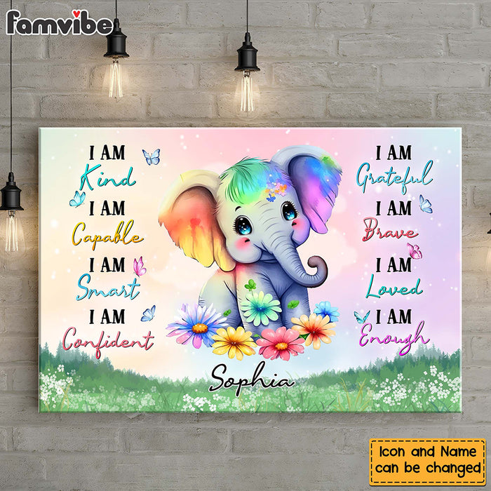Personalized Daughter Granddaughter Affirmations Canvas 25539 1