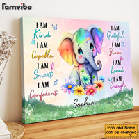 Personalized Daughter Granddaughter Affirmations Canvas 25539 thumb 1