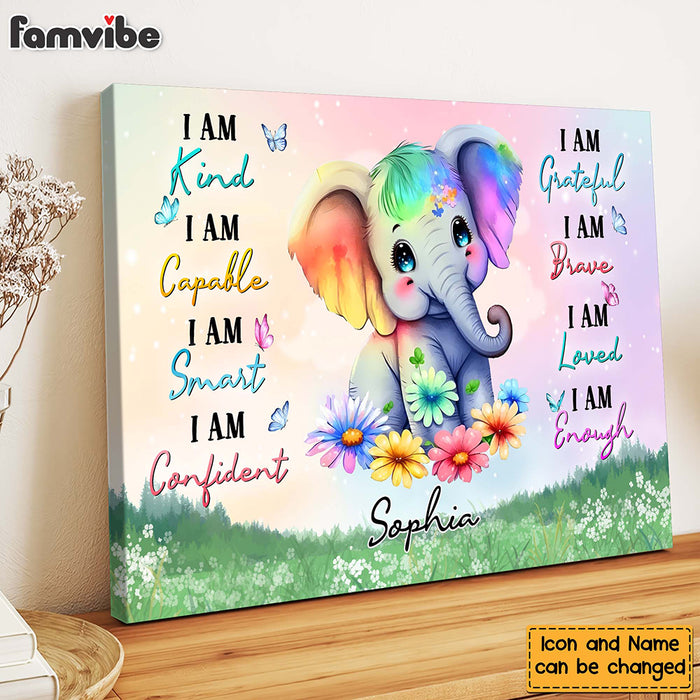 Personalized Daughter Granddaughter Affirmations Canvas 25539 1