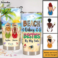 Personalized Gift For Friends Beach Vibes Steel Tumbler 25549 thumb 1