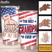 Personalized Gift for Grandpa Baby Bump Steel Tumbler 25565 thumb 1