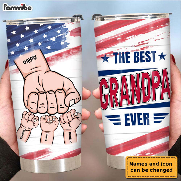 Personalized Gift for Grandpa Baby Bump Steel Tumbler 25565 1