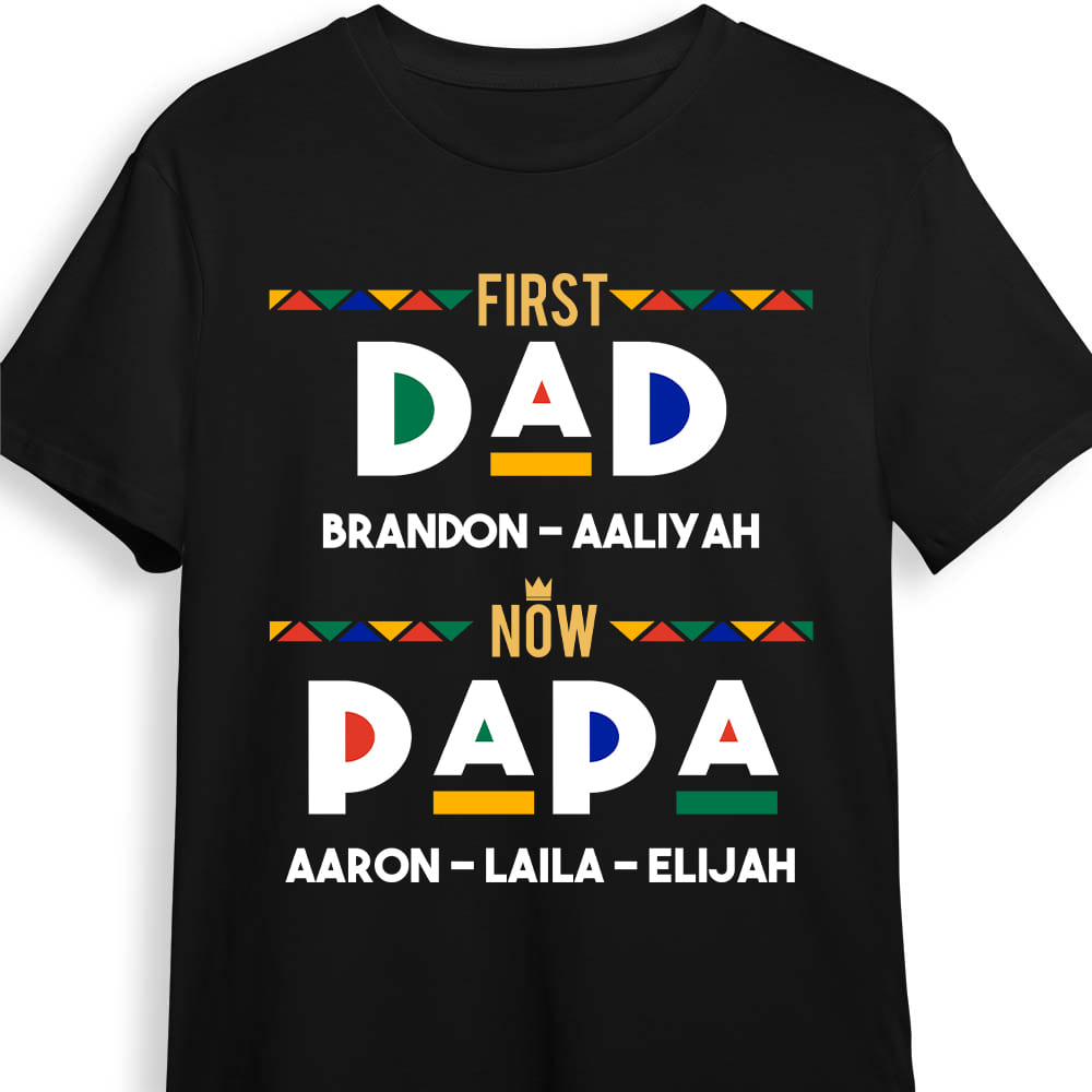 Personalized First Dad Now Grandpa Shirt Hoodie Sweatshirt 25566 Primary Mockup
