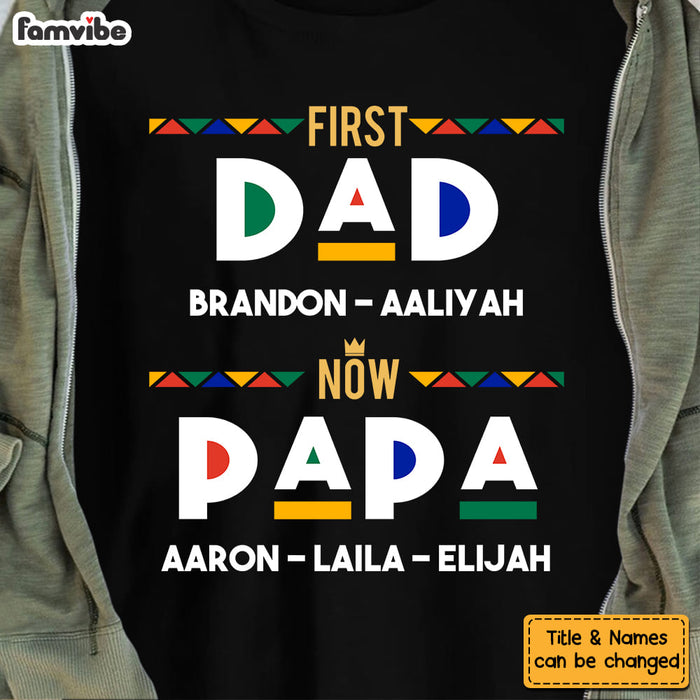 Personalized First Dad Now Grandpa Shirt - Hoodie - Sweatshirt 25566 1