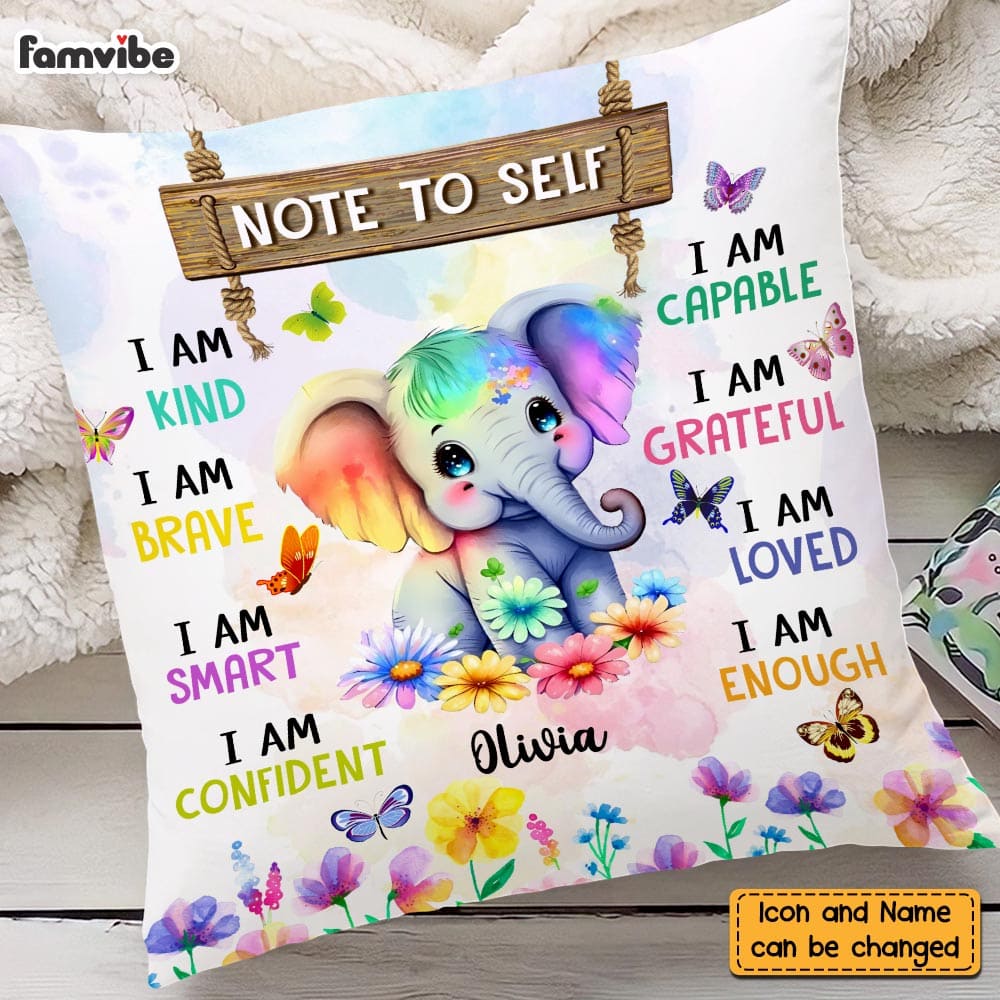 Personalized Gift For Daughter Granddaughter Note To Self Pillow 25567 Primary Mockup