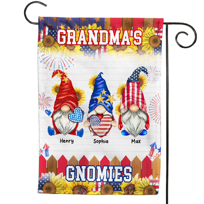 Personalized Grandma's Gnomies Flag 25573 1