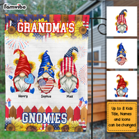 Personalized Grandma's Gnomies Flag 25573 thumb 1