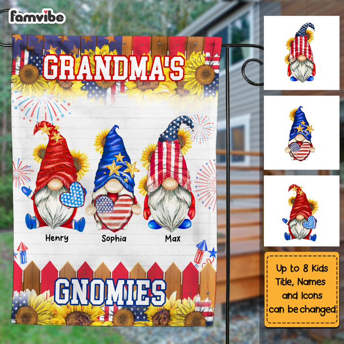 Personalized Grandma's Gnomies Flag 25573 1