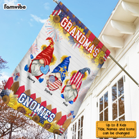 Personalized Grandma's Gnomies Flag 25573 thumb 1