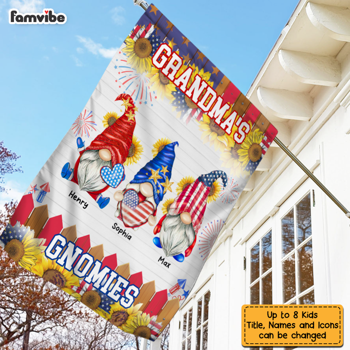 Personalized Grandma's Gnomies Flag 25573 1