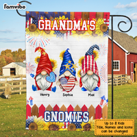 Personalized Grandma's Gnomies Flag 25573 thumb 1