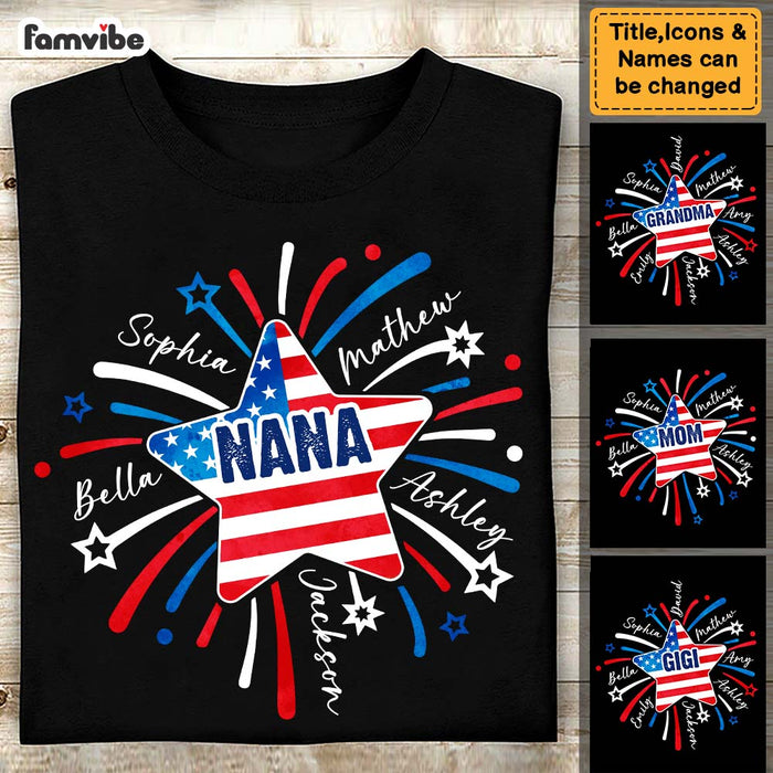 Personalized Grandma Fireworks Shirt - Hoodie - Sweatshirt 25578 1