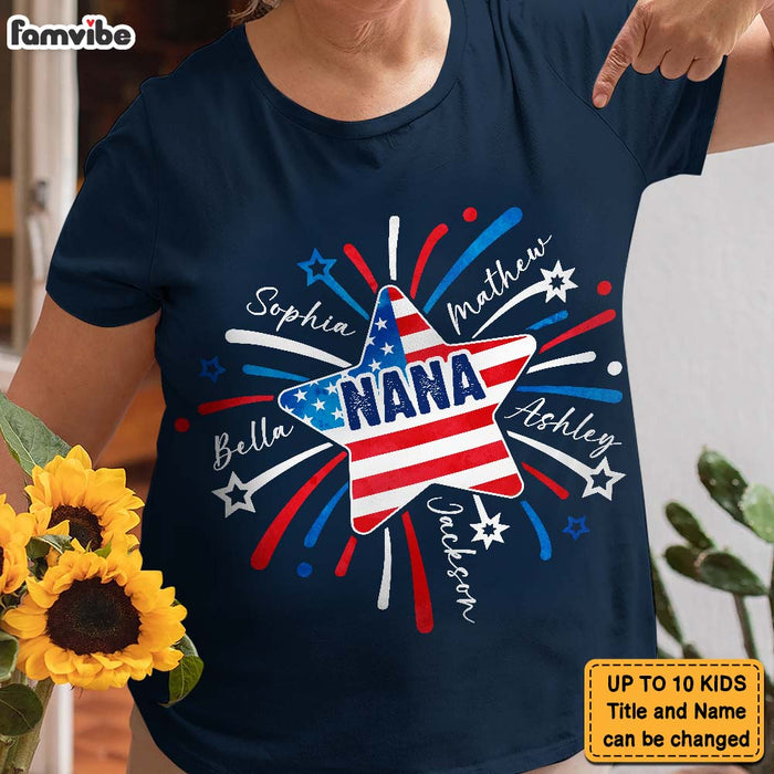 Personalized Grandma Fireworks Shirt - Hoodie - Sweatshirt 25578 1