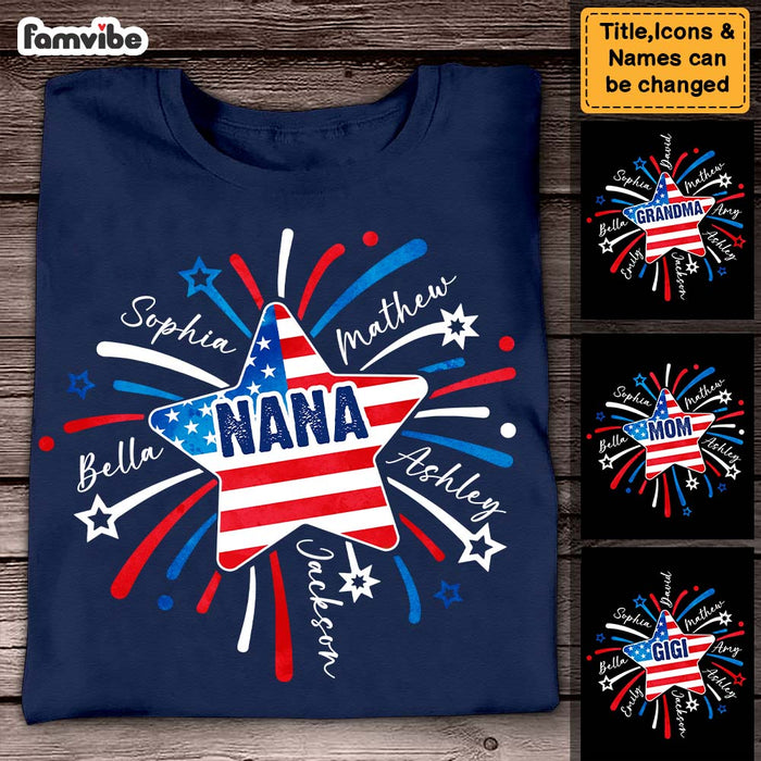 Personalized Grandma Fireworks Shirt - Hoodie - Sweatshirt 25578 1