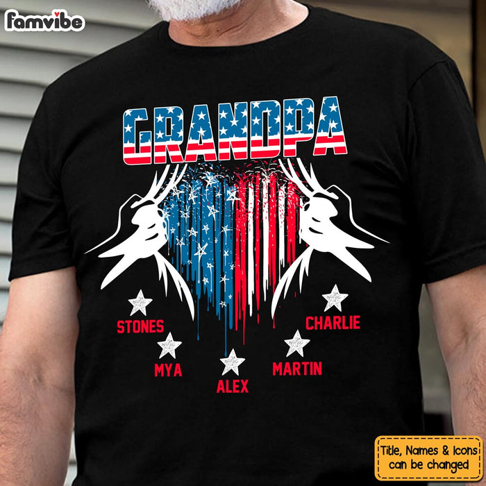 Personalized Grandpa Hidden Heart Shirt - Hoodie - Sweatshirt 25579 1