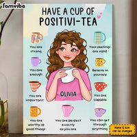 Personalized Gift For Daughter Have A Cup Of Positivi-tea Canvas 25585 thumb 1