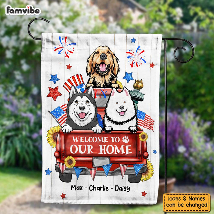 Personalized Welcome To Our Home Flag 25587 1