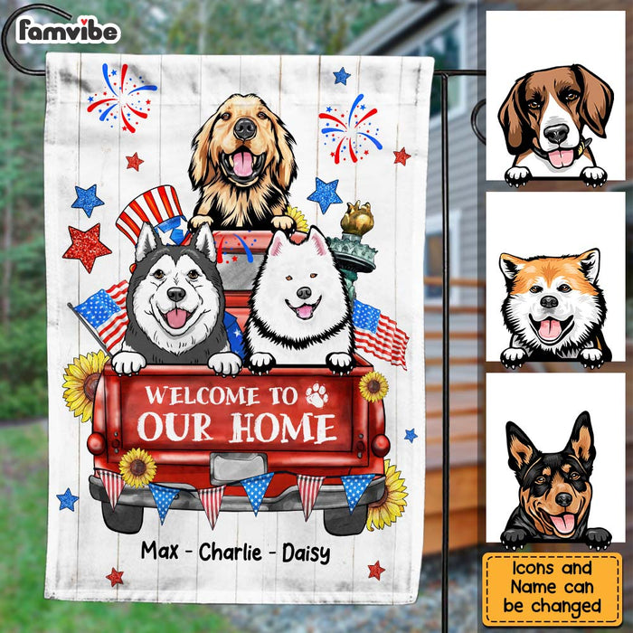 Personalized Welcome To Our Home Flag 25587 1