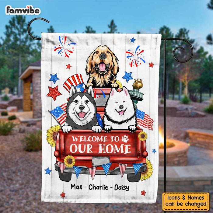 Personalized Welcome To Our Home Flag 25587 1