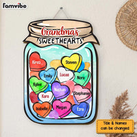 Personalized Grandma Jar Of Heart Wood Sign 25588 thumb 1