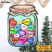 Personalized Grandma Jar Of Heart Wood Sign 25588 thumb 1