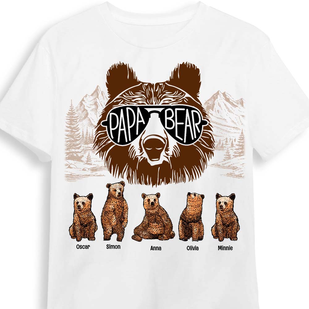Personalized Papa Bear Shirt Hoodie Sweatshirt 25589 Primary Mockup