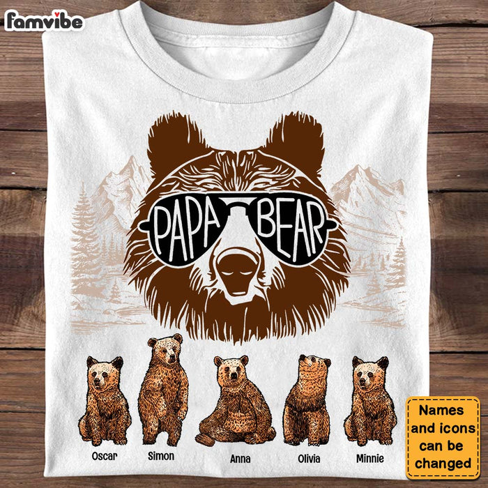 Personalized Papa Bear Shirt - Hoodie - Sweatshirt 25589 1