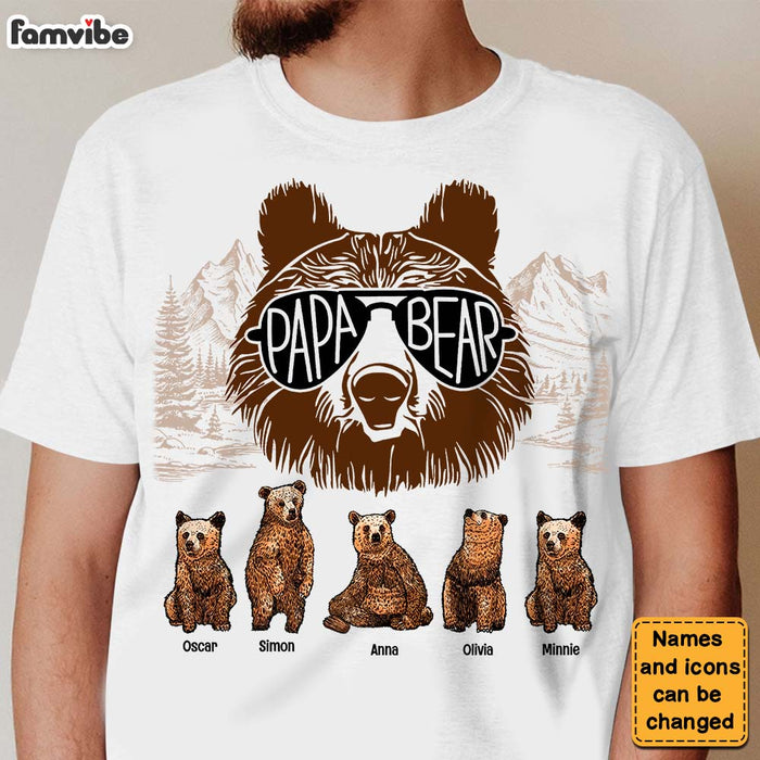 Personalized Papa Bear Shirt - Hoodie - Sweatshirt 25589 1