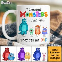Personalized Dad I Created Monsters Mug 25593 thumb 1