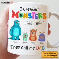Personalized Dad I Created Monsters Mug 25593 thumb 1