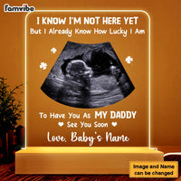 Personalized How Lucky I Am To Have You As My Daddy Plaque LED Lamp Night Light 25597 thumb 1