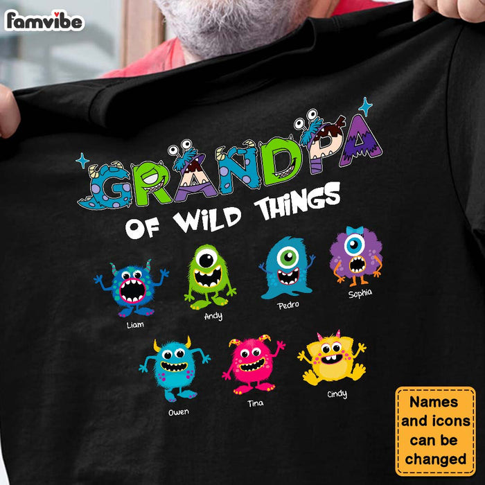 Persoonalized Grandpa Of Wild Things Shirt - Hoodie - Sweatshirt 25598 1