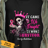 Personalized I Won Skull Girl Breast Cancer T Shirt AG261 29O47 1