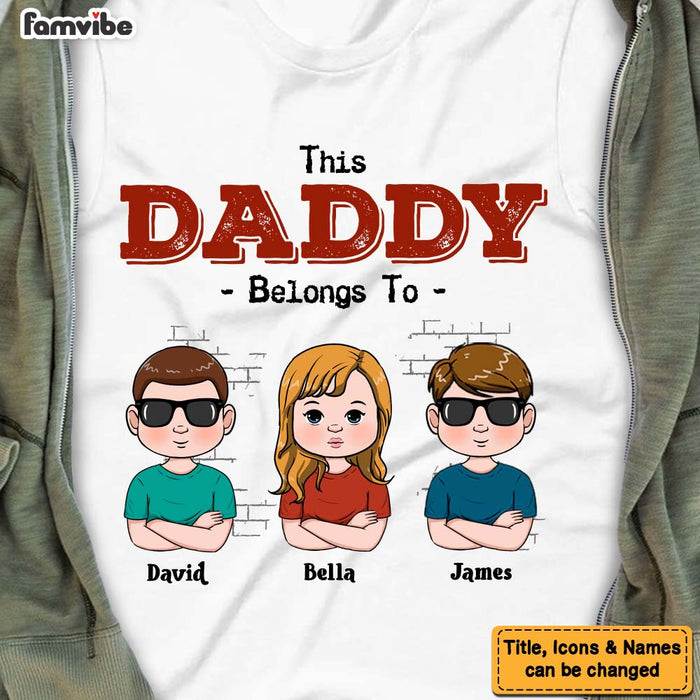 Personalized This Dad Belongs To Shirt - Hoodie - Sweatshirt 25607 1