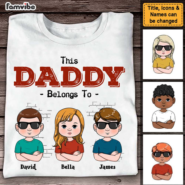 Personalized This Dad Belongs To Shirt - Hoodie - Sweatshirt 25607 1