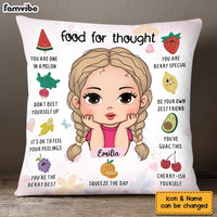 Personalized Affirmation Gift For Granddaughter Food For Thought Pillow 25610 thumb 1
