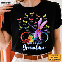Personalized Dragonfly Blessed To Be Called Grandma Shirt - Hoodie - Sweatshirt 25611 thumb 1