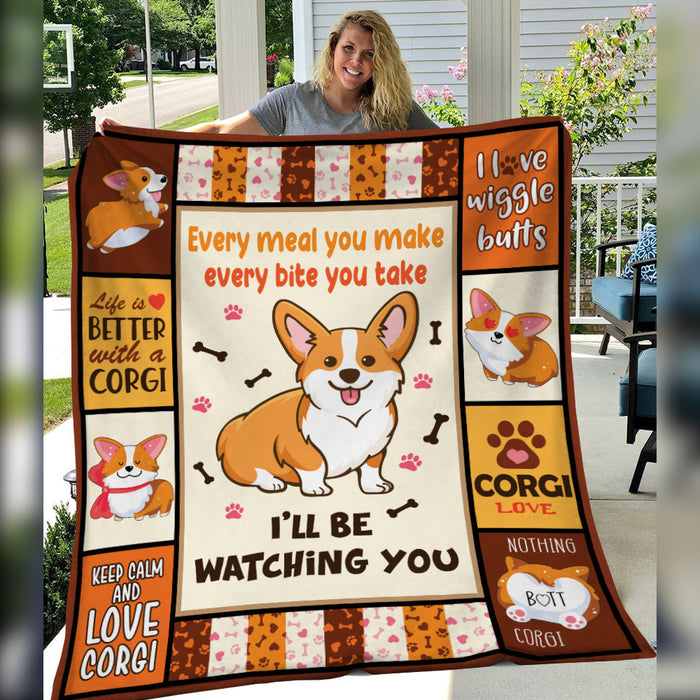 Corgi Dog Blanket NB271 73O53 1