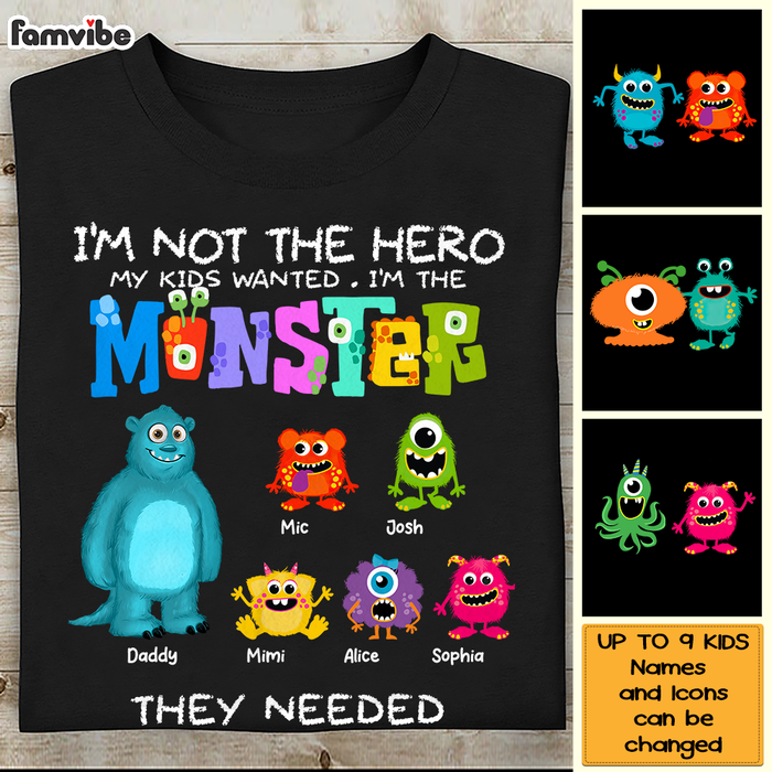 Personalized Father Monster They Needed Shirt - Hoodie - Sweatshirt 25614 1