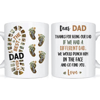 Personalized Gift For Father For Dad Foot Print Mug 25617 thumb 1