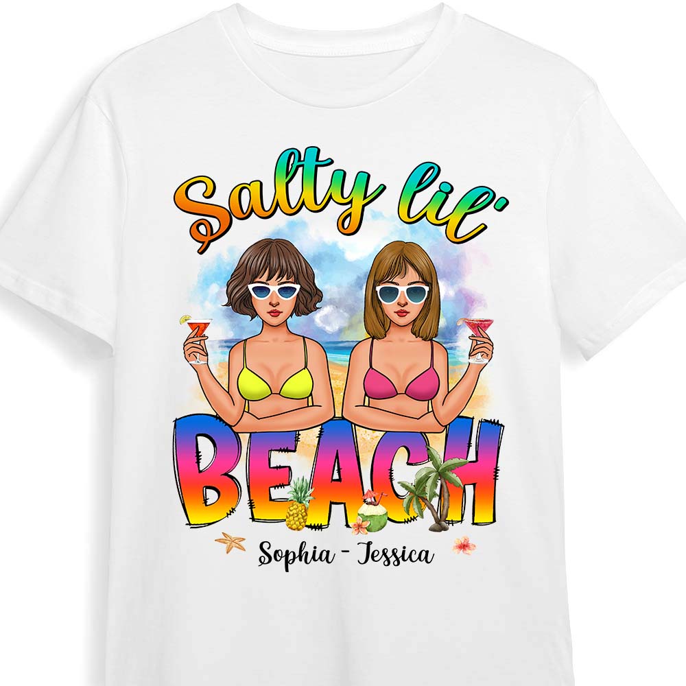 Personalized Gift For Friends Salty Lil' Beach Shirt Hoodie Sweatshirt 25618 Primary Mockup
