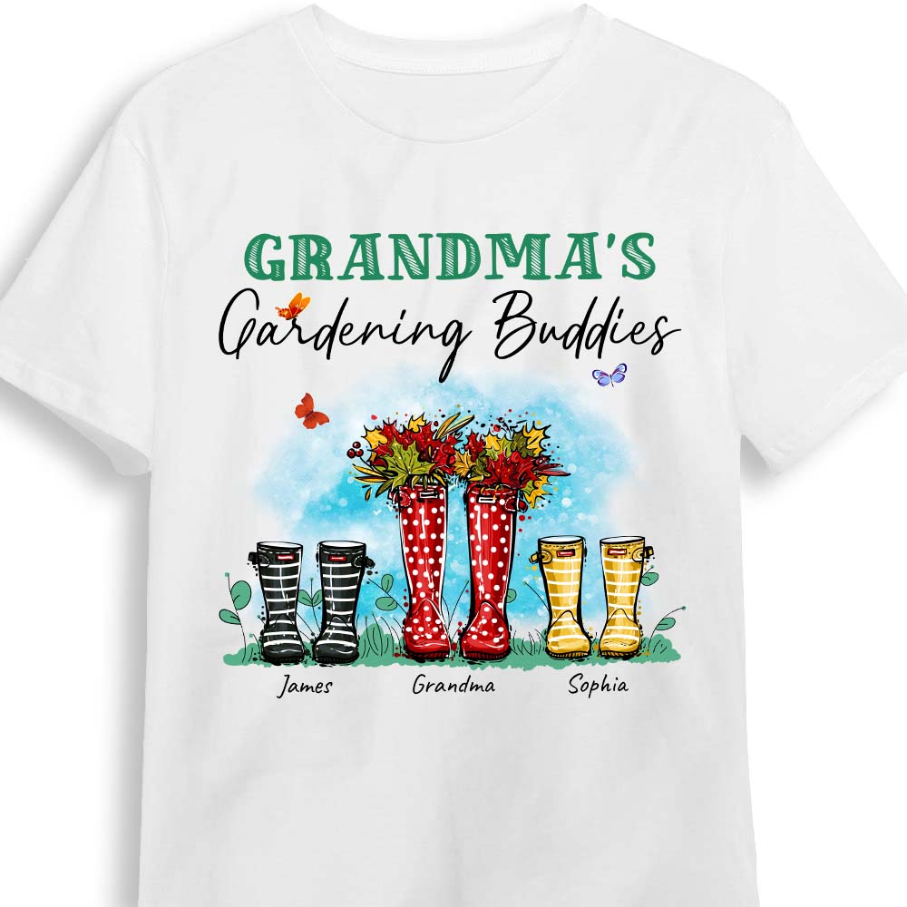 Personalized Grandma's Gardening Buddies Shirt Hoodie Sweatshirt 25620 Primary Mockup