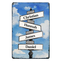 Personalized Gift for Grandpa Grandchildren Name Metal Sign 25622 thumb 1