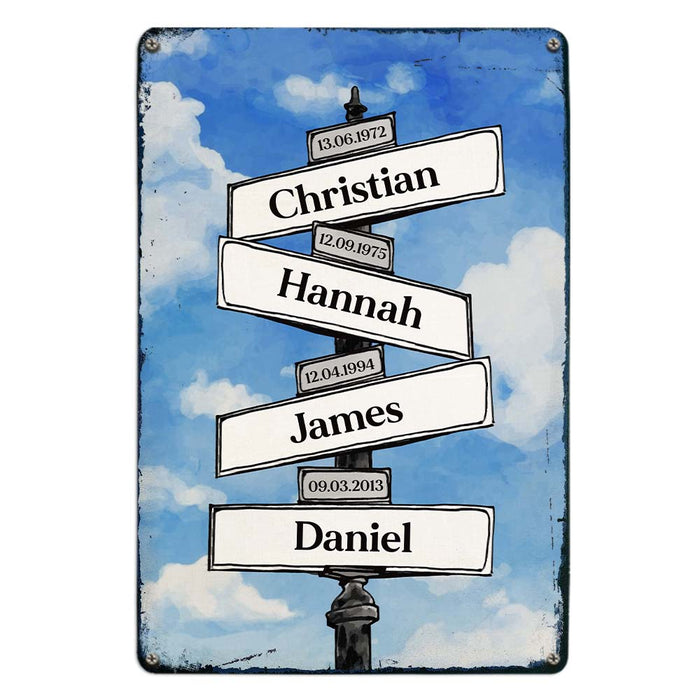 Personalized Gift for Grandpa Grandchildren Name Metal Sign 25622 1
