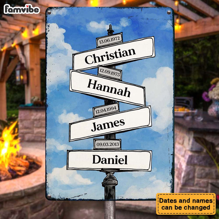 Personalized Gift for Grandpa Grandchildren Name Metal Sign 25622 1