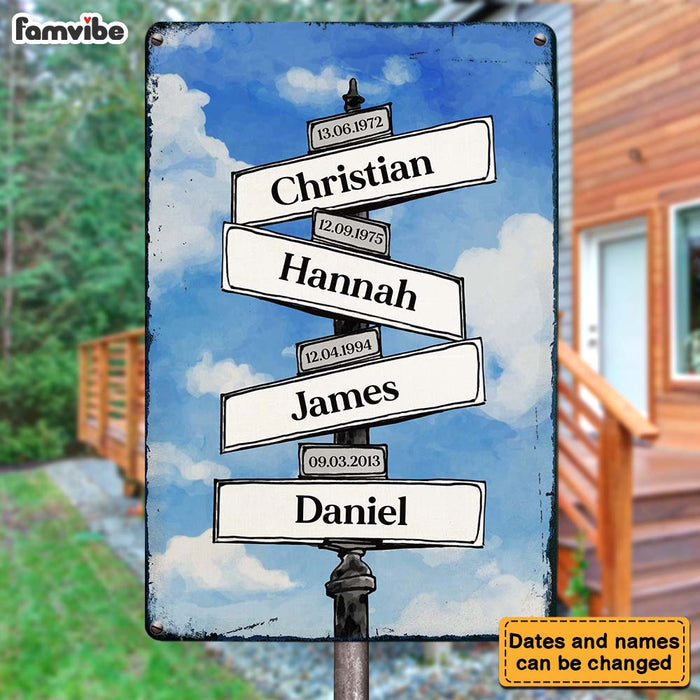 Personalized Gift for Grandpa Grandchildren Name Metal Sign 25622 1