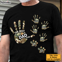 Personalized Gift For Father For Dad Hand Print Shirt - Hoodie - Sweatshirt 25626 thumb 1