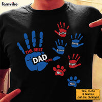 Personalized Gift For Father For Dad Hand Print Shirt - Hoodie - Sweatshirt 25626 thumb 1